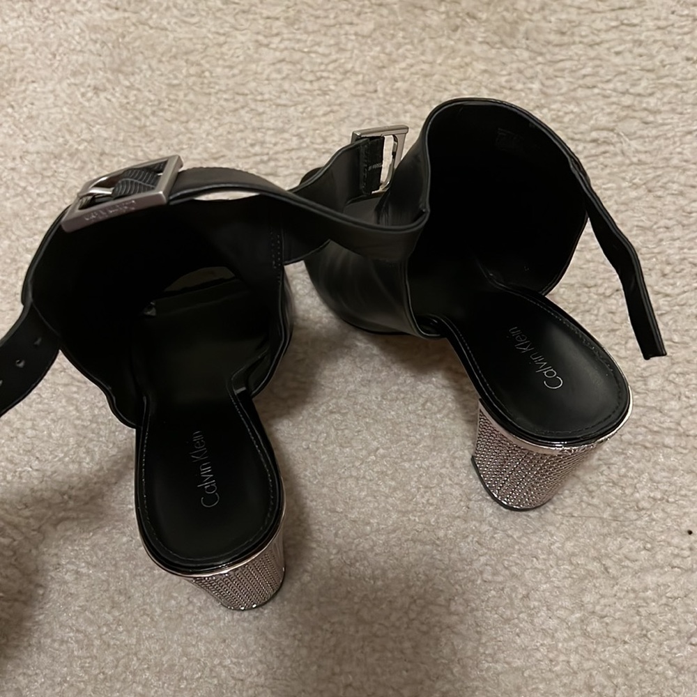 Calvin Klein Block Heel Open Toe Mule - image 4